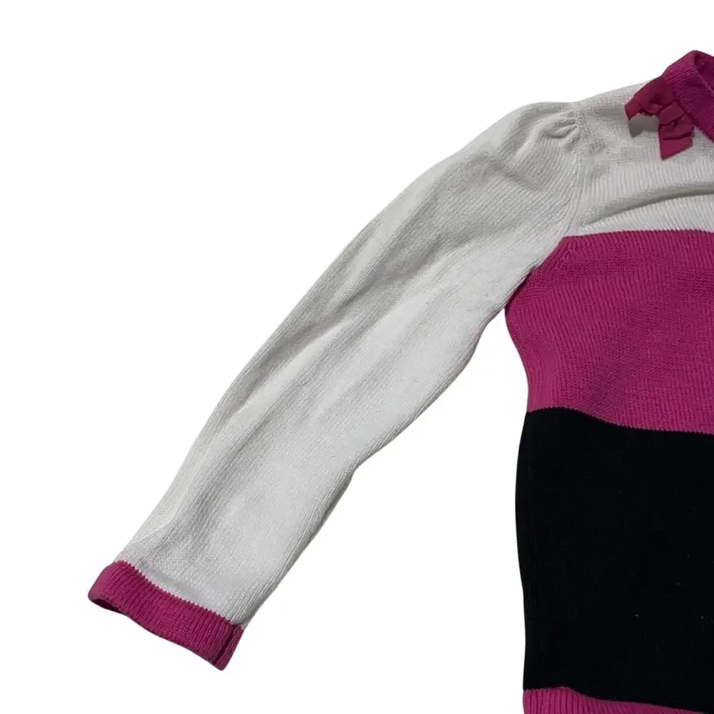 Gymboree 2t color block bow sweater worn once
